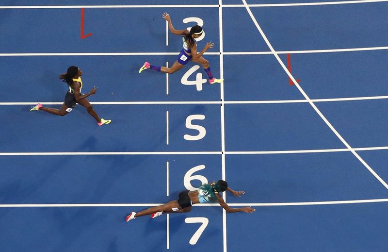 Athletics photo-finish set up