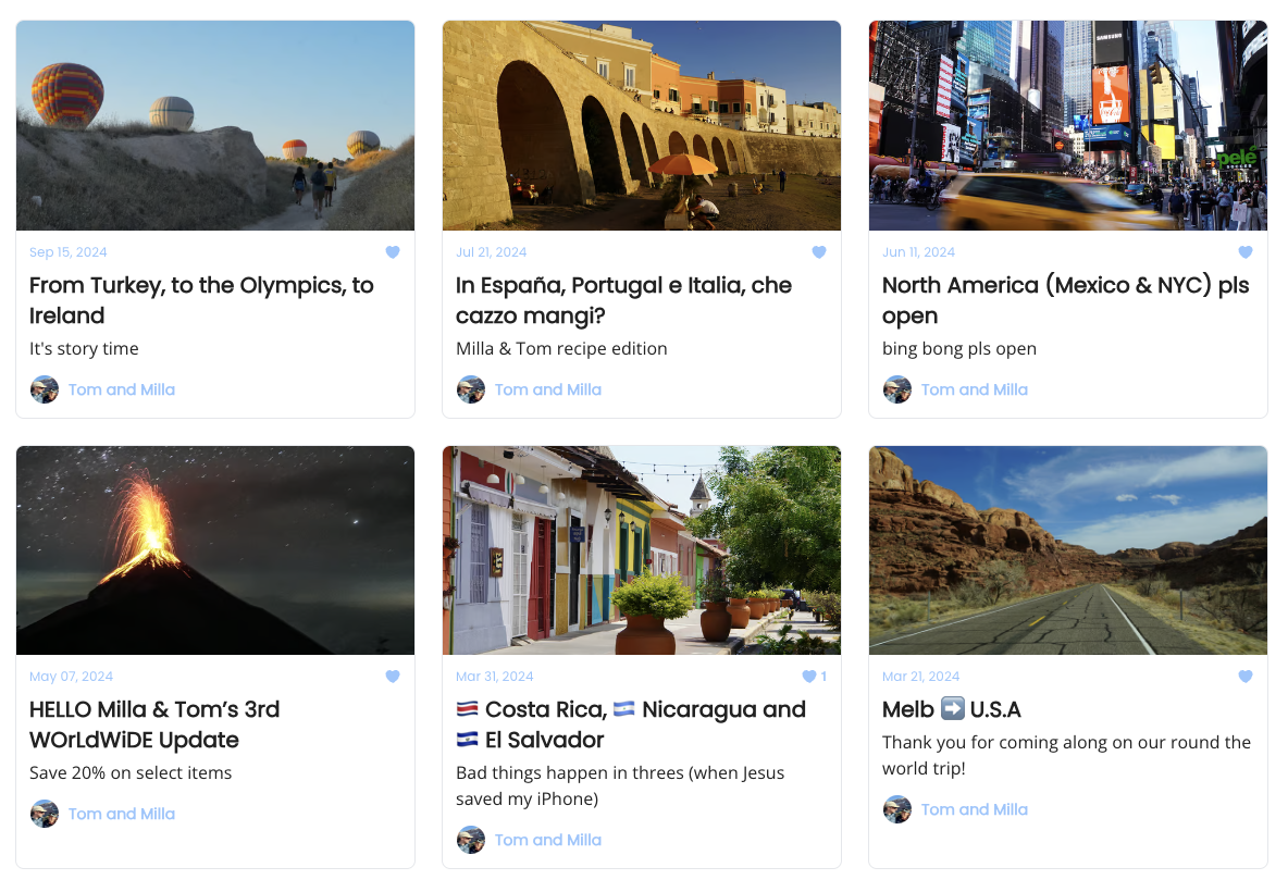 Our travel blog